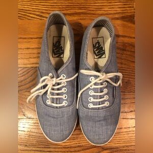 Vans Denim Blue Lace-Up Sneakers